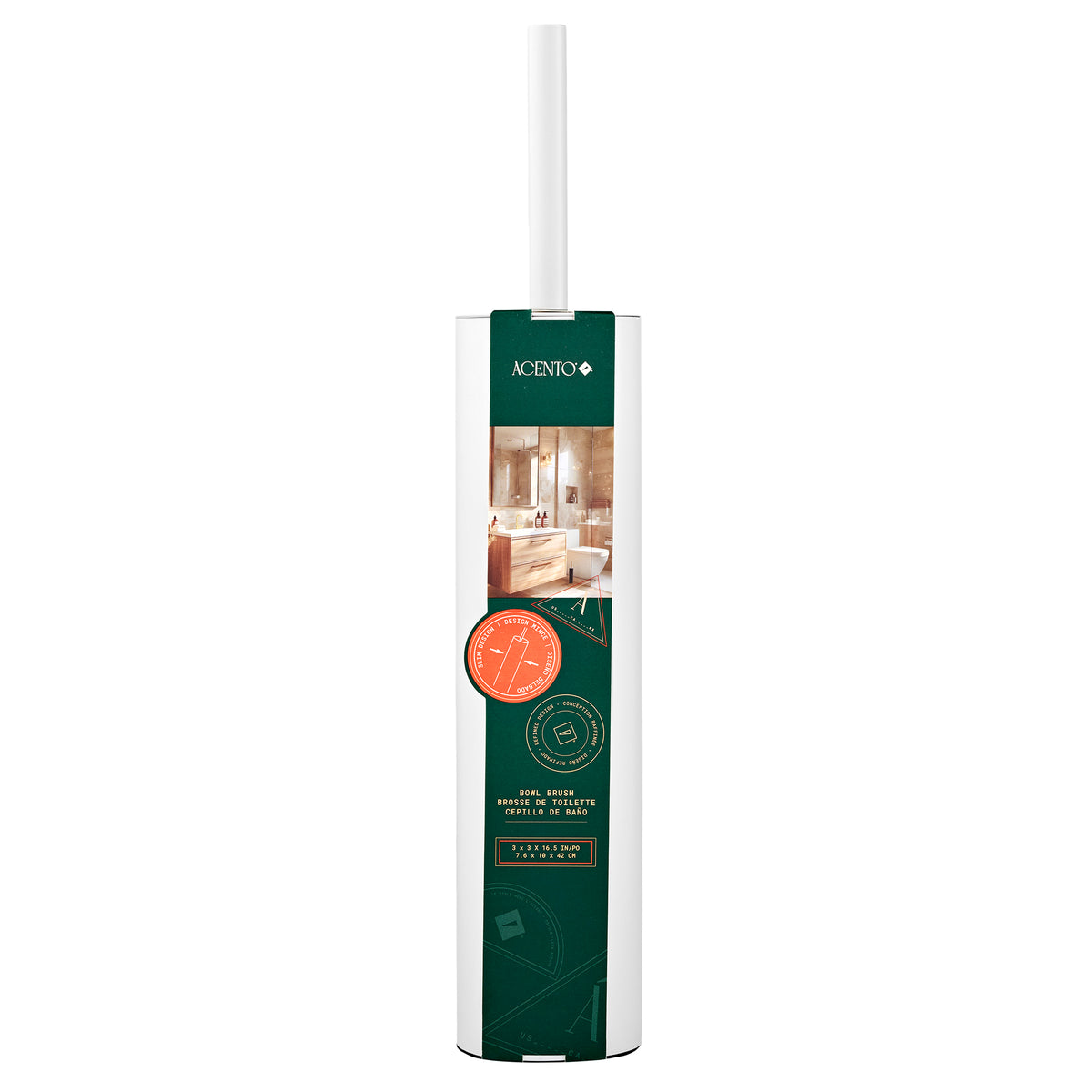 Althi Slim Toilet Brush and Holder