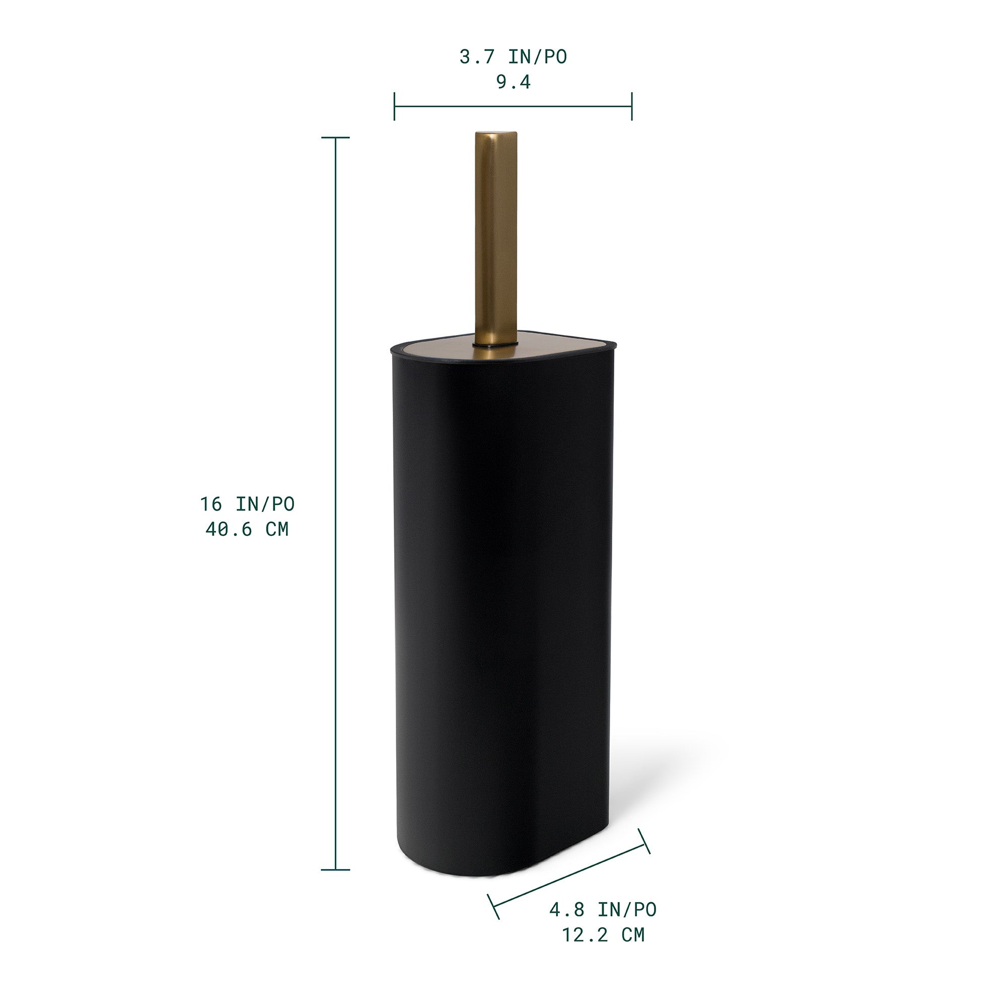 Carrava Cepillo alto para baño con soporte arqueado	