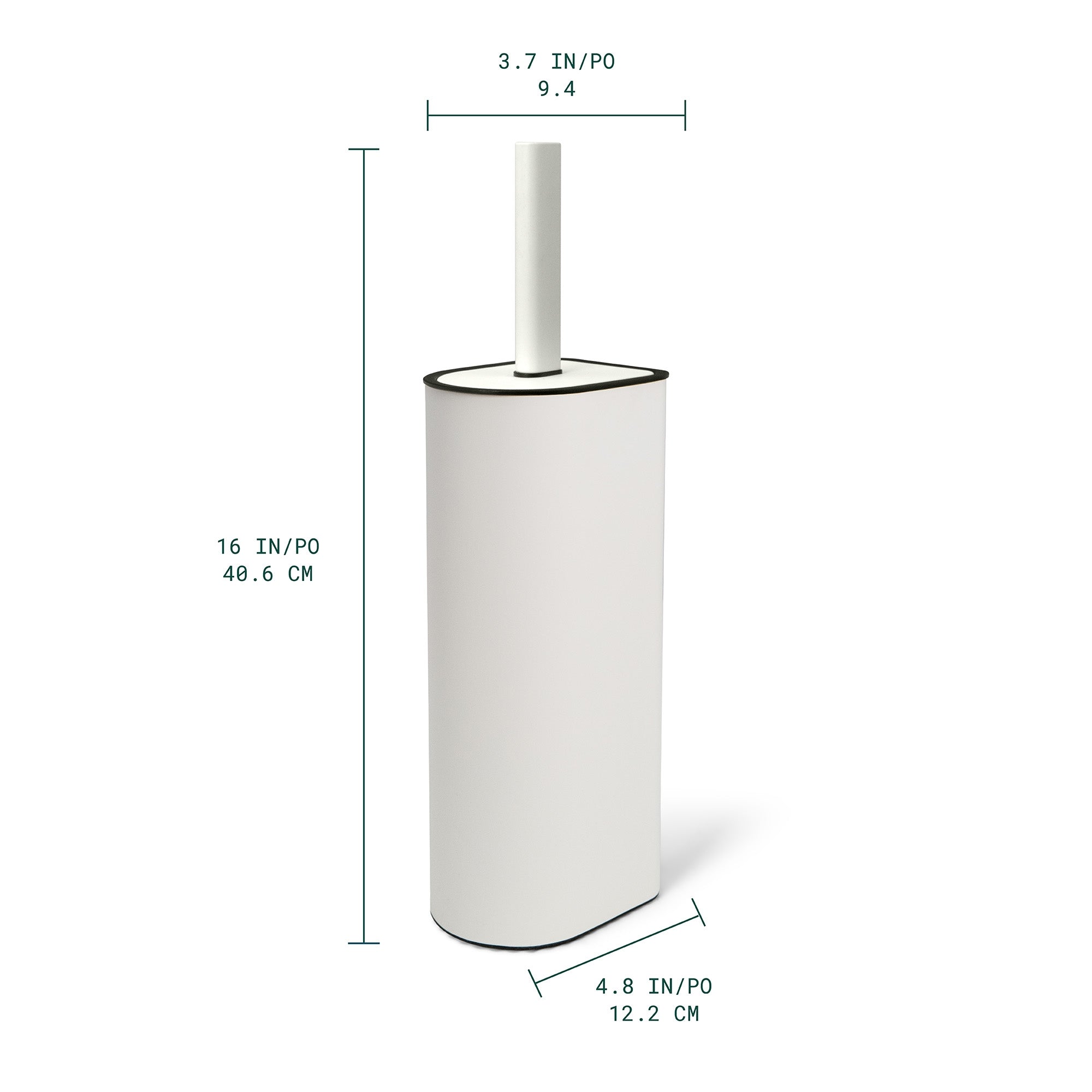 Carrava Cepillo alto para baño con soporte arqueado	