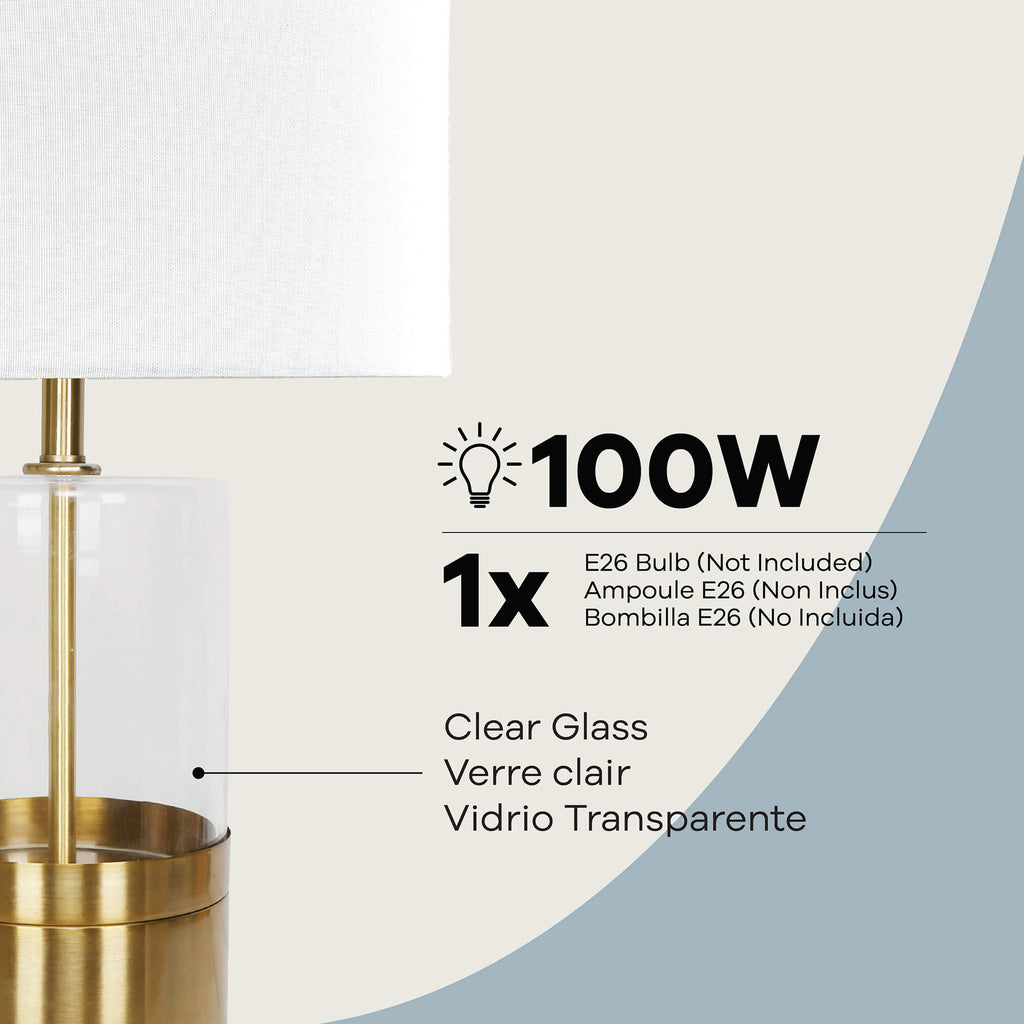 Lámpara de mesa Athena de 1 luz