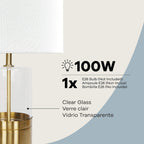Lámpara de mesa Athena de 1 luz