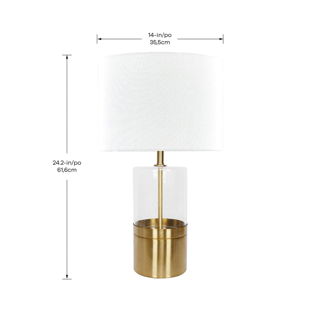 Lámpara de mesa Athena de 1 luz