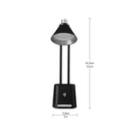 Raquel 1-Light Desk Lamp, dimensions diagram.