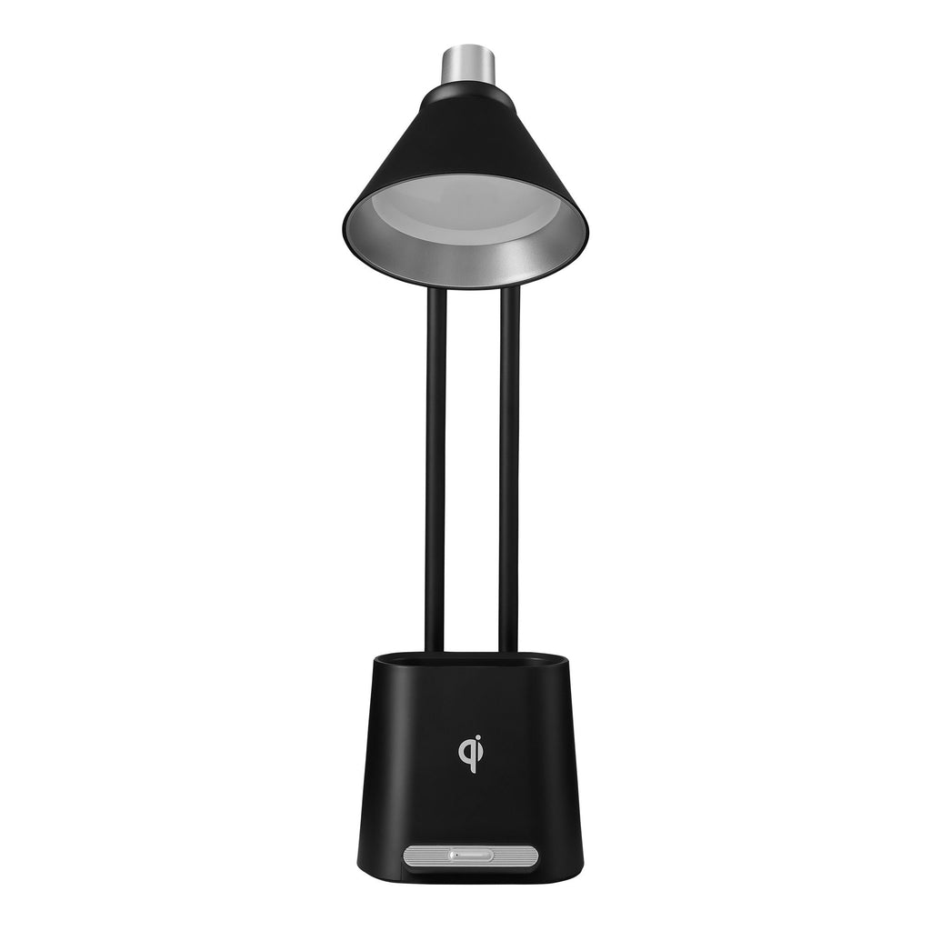 Raquel 1-Light Desk Lamp, front view, powered off.