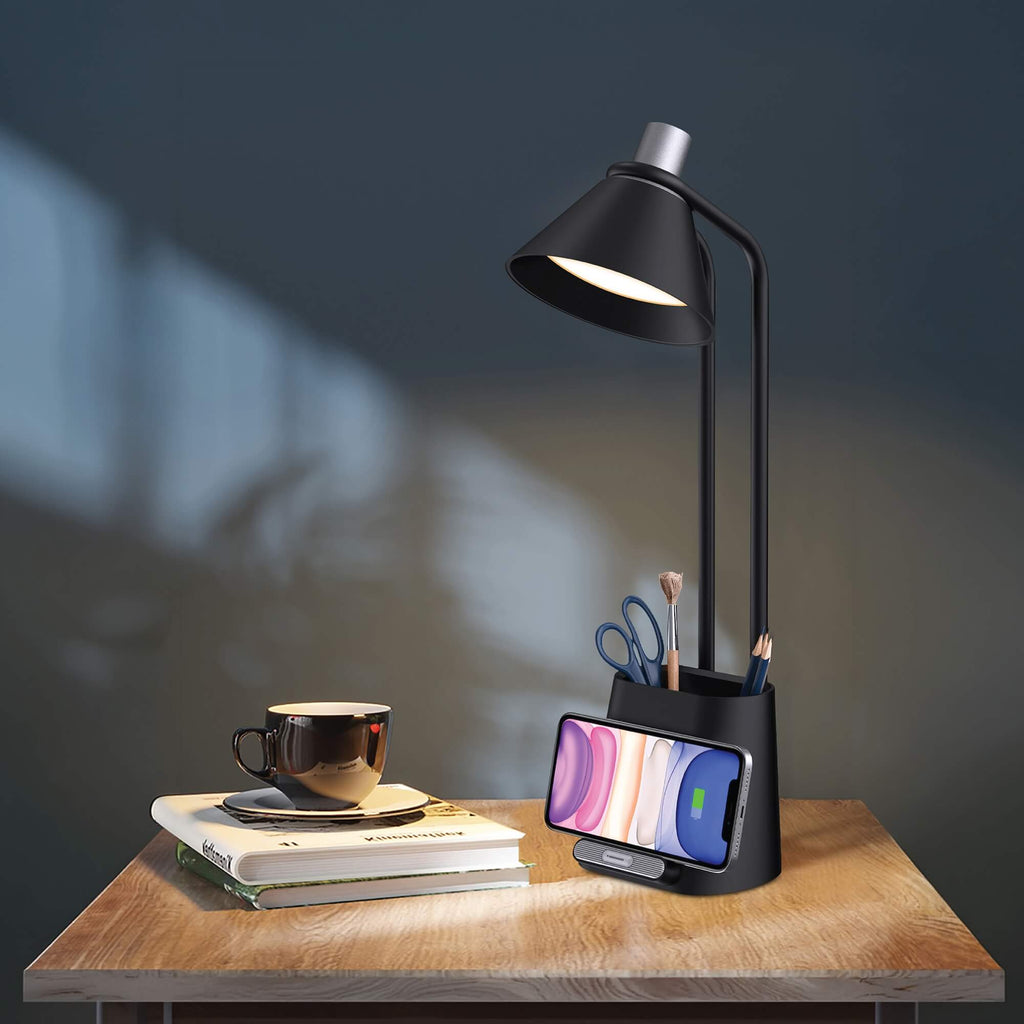 Raquel 1-Light Desk Lamp, lifestyle view.
