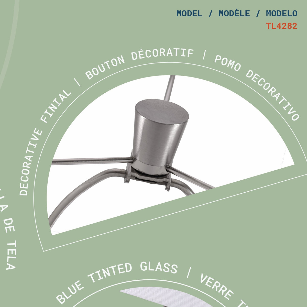 Lámpara de mesa Stella Decorative de 1 luz