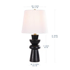 Lámpara de mesa decorativa Onyx de 1 luz