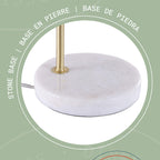 Lámpara de mesa de 1 luz Vienna