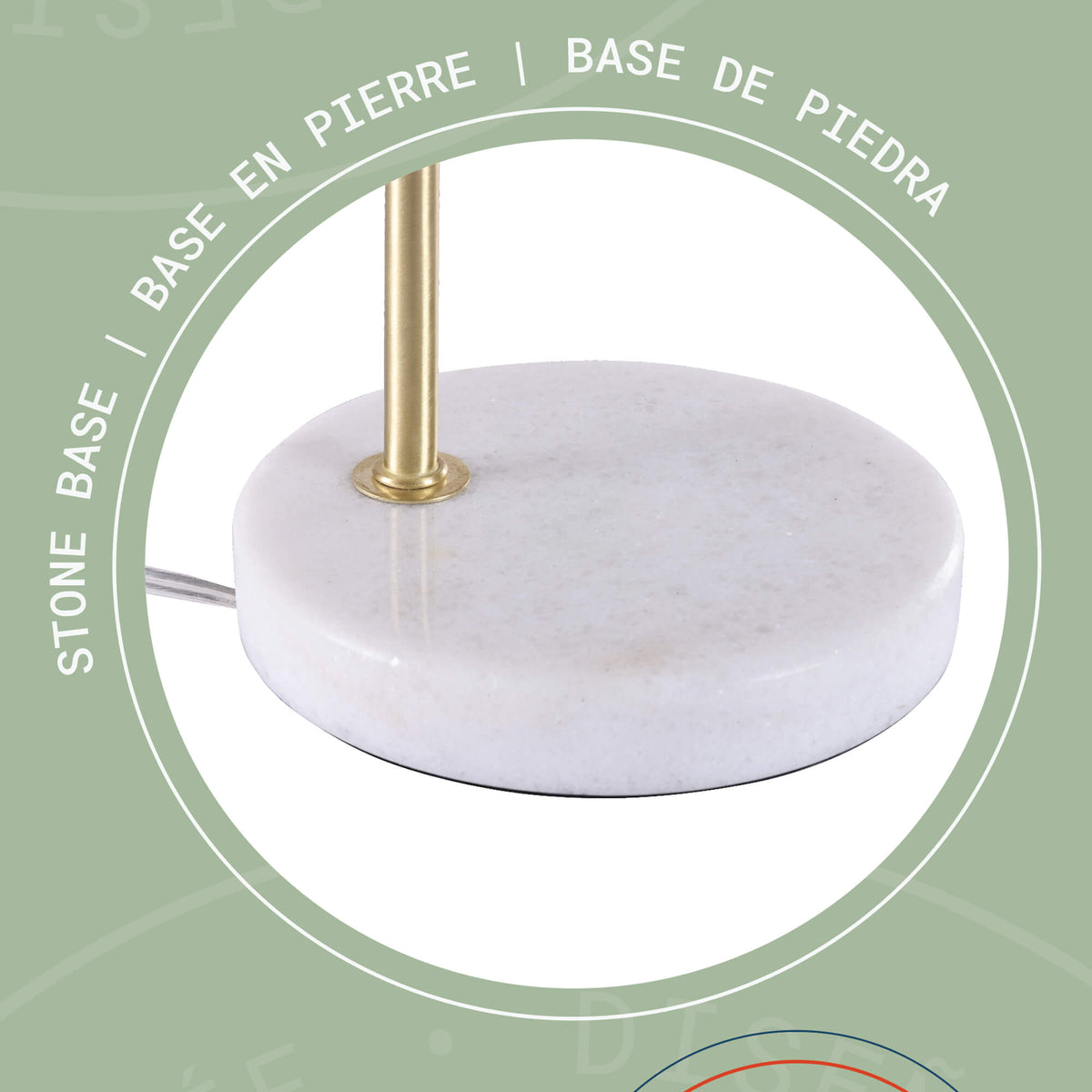 Lámpara de mesa de 1 luz Vienna