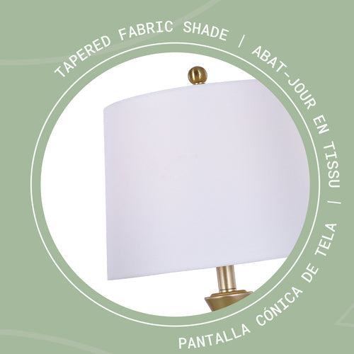Lámpara de mesa decorativa Victoria de 1 luz