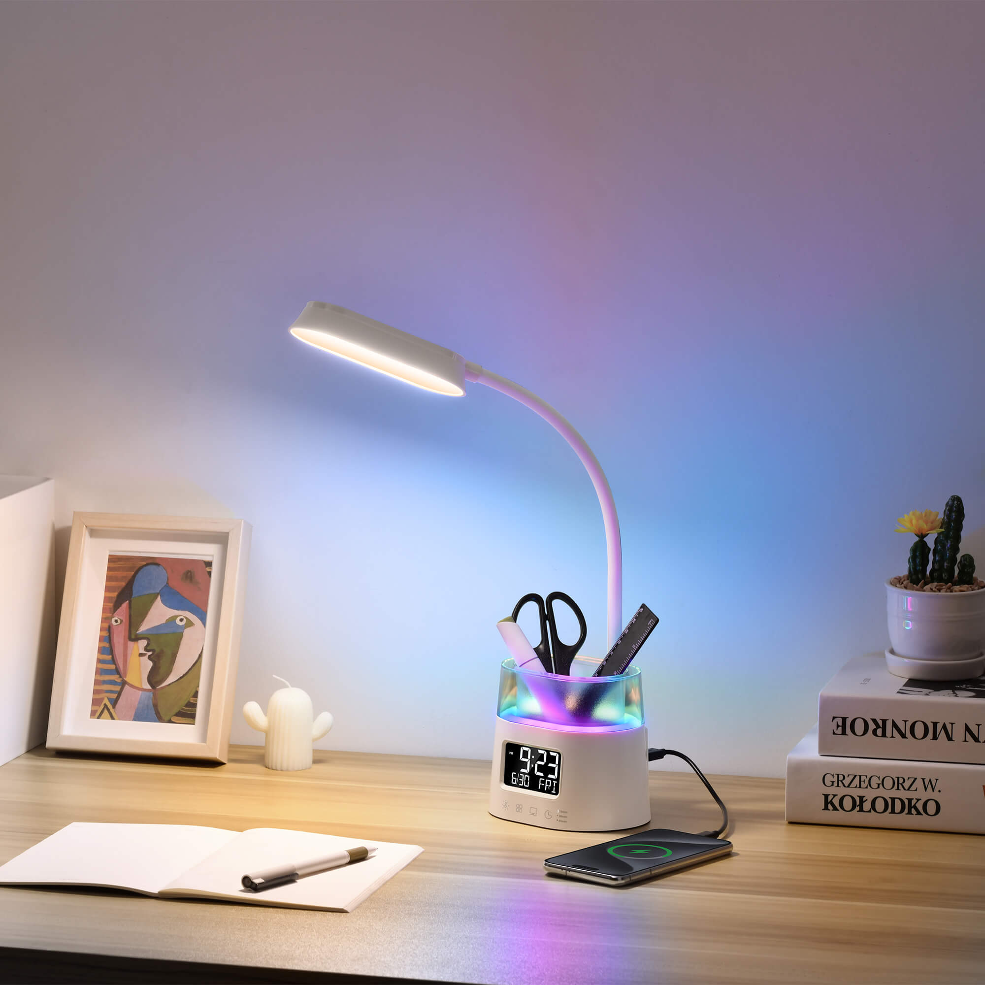 Iris LED Multifunctional Desk Lamp