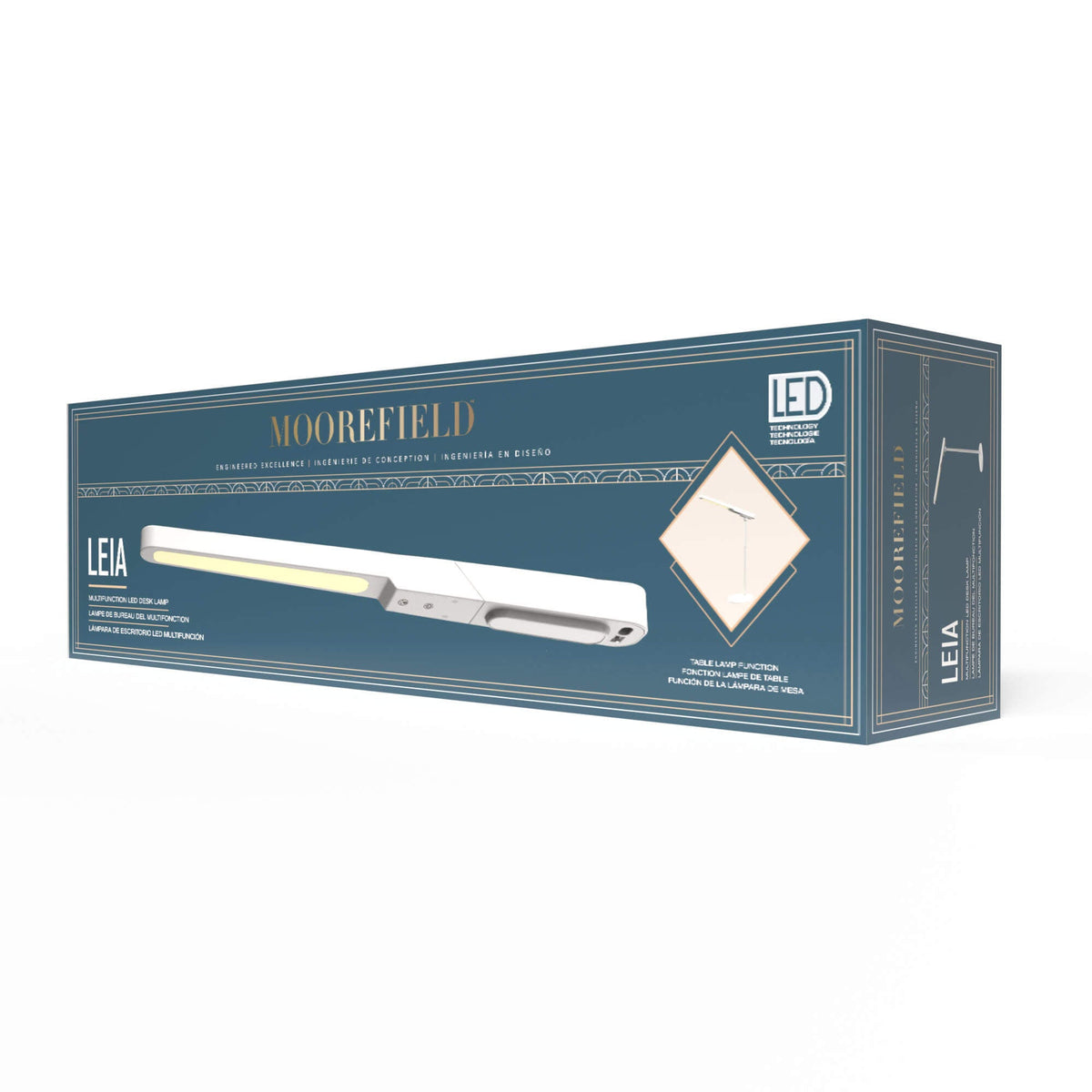 Lámpara de escritorio multifuncional LED Leia