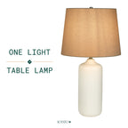 Lámpara de mesa decorativa de 1 luz Camelia