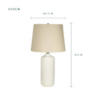 Lámpara de mesa decorativa de 1 luz Camelia