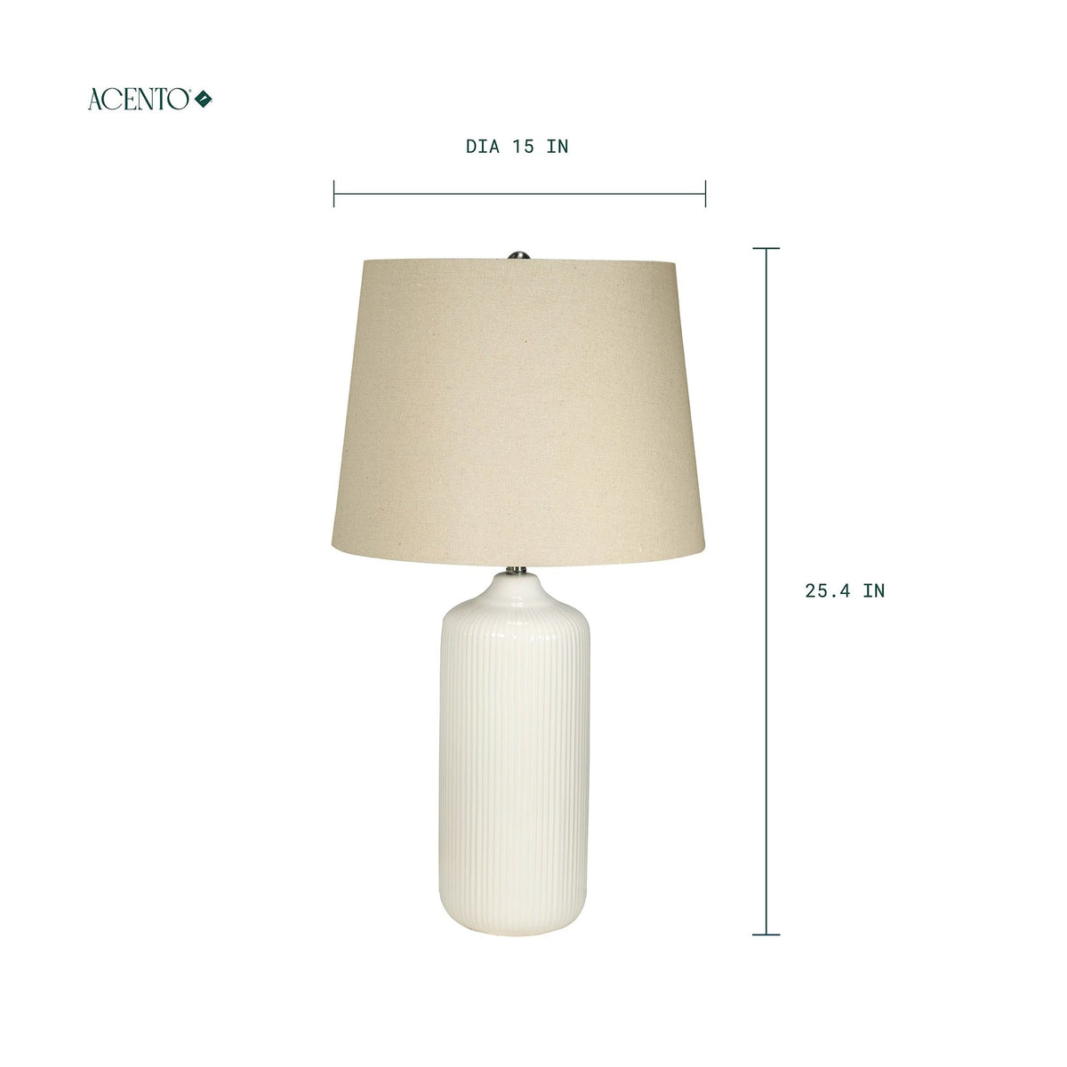 Lámpara de mesa decorativa de 1 luz Camelia