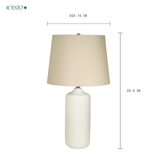 Modern Ceramic Table Lamp (24”)