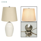 Lámpara de mesa decorativa de 1 luz Camelia