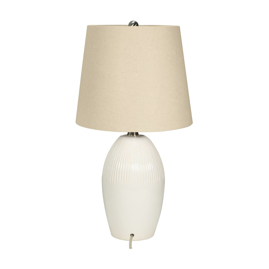 Lámpara de mesa decorativa de 1 luz Camelia