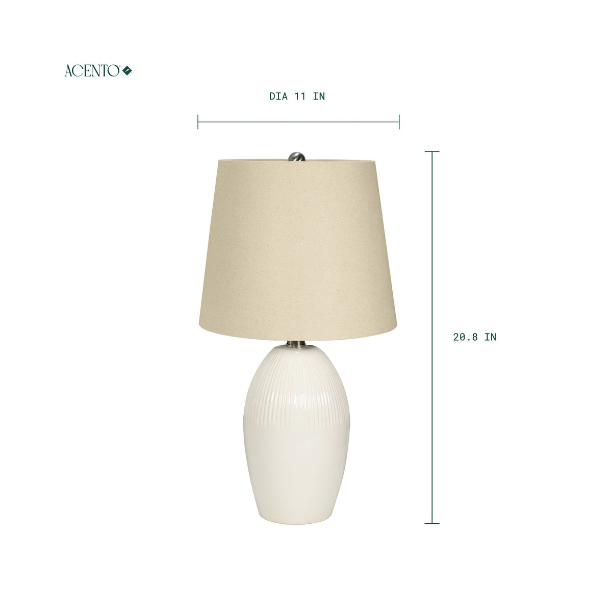 Lámpara de mesa decorativa de 1 luz Camelia