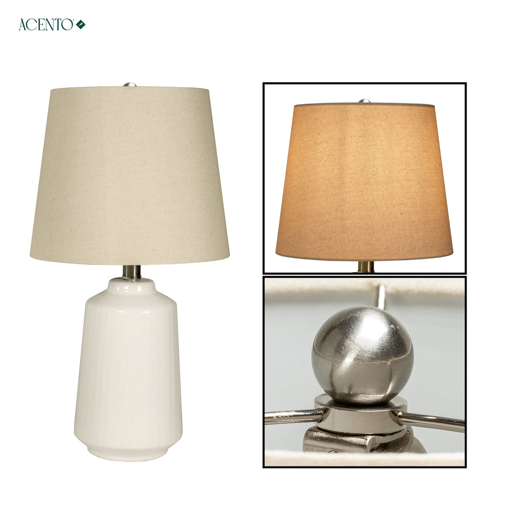 Lámpara de mesa decorativa Camelia de 1 luz