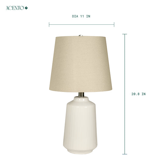 Modern Ceramic Table Lamp (20”)