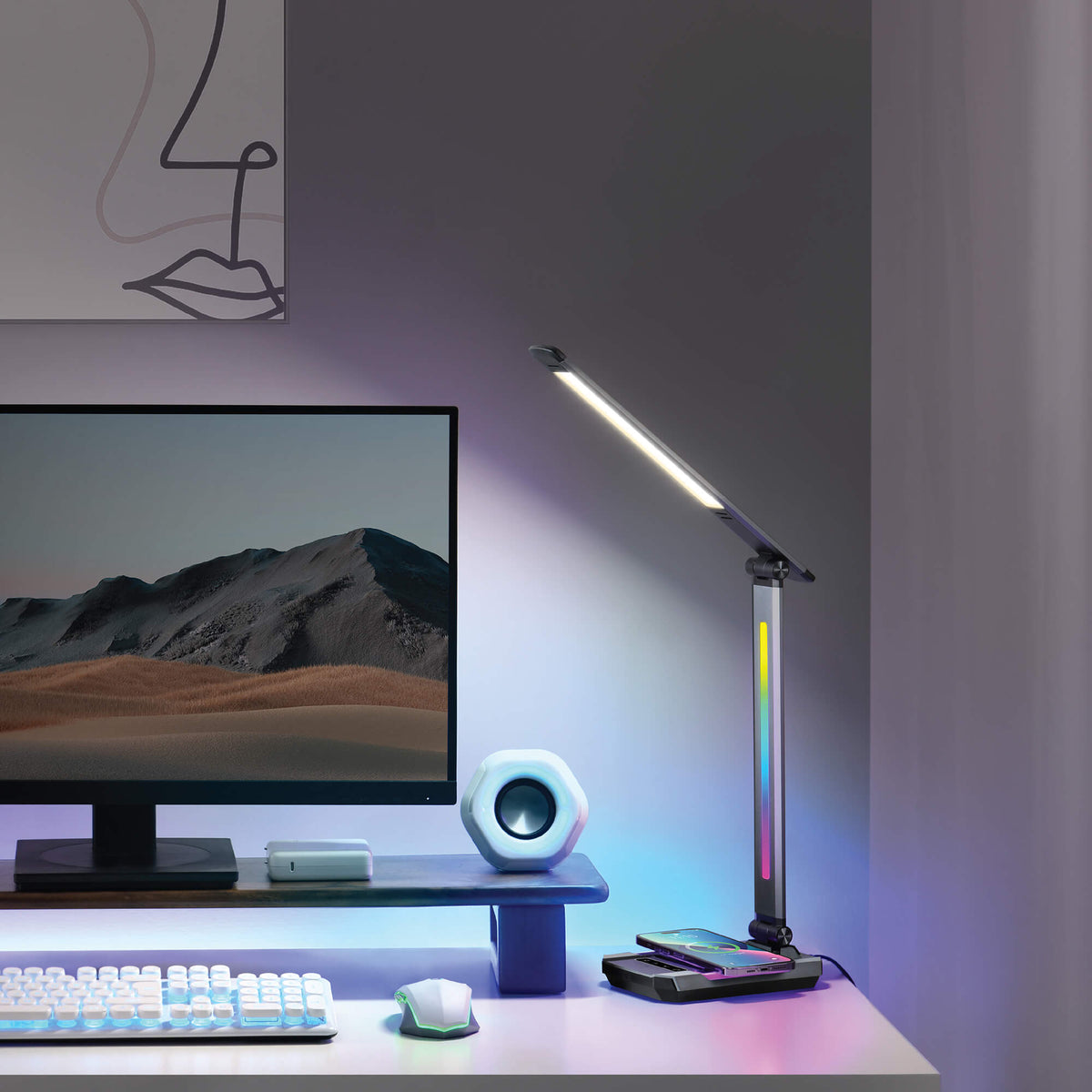 Astro LED Desk Lamp, lifestyle view.