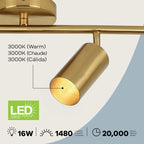 Lámpara de riel de 4 luces Sahara