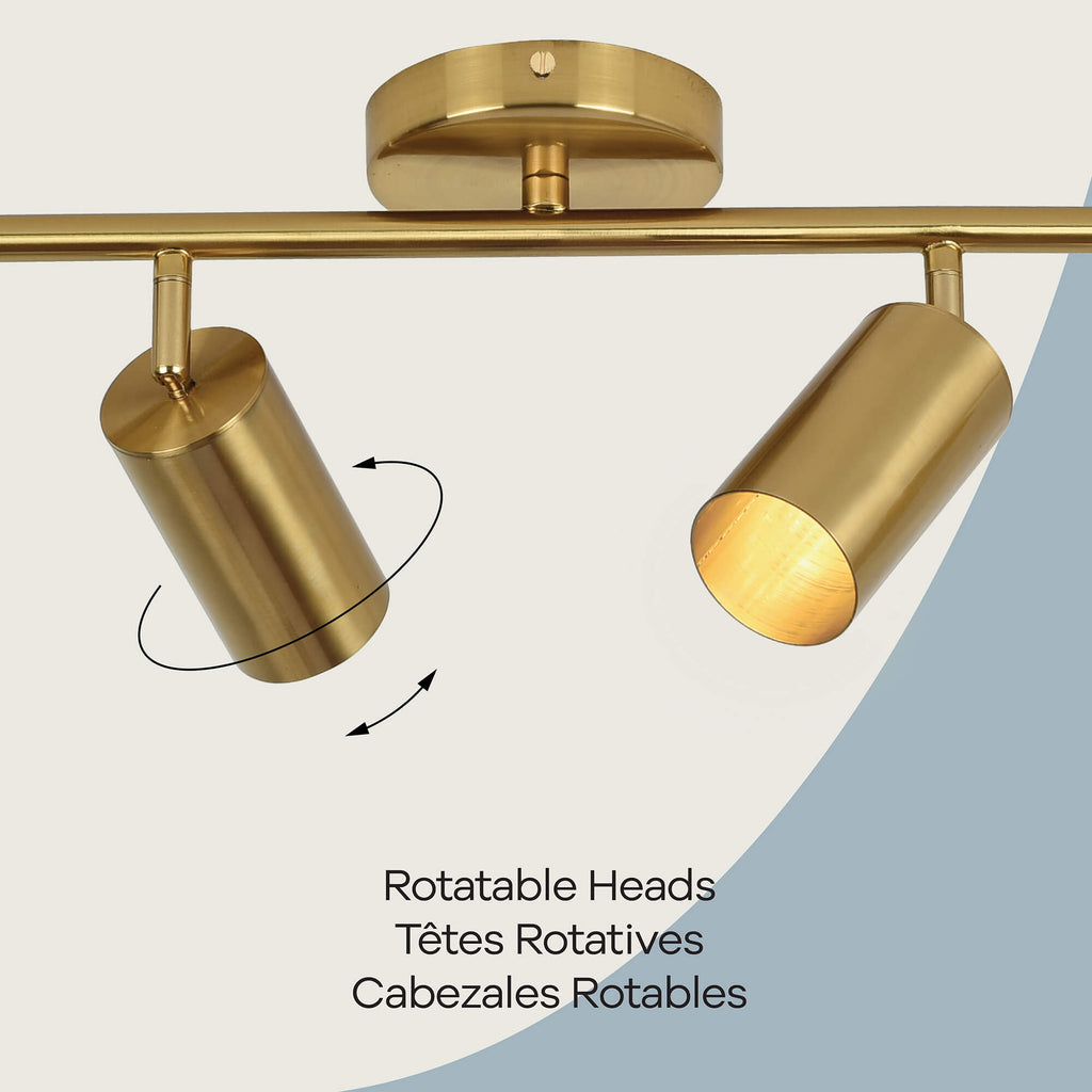 Lámpara de riel de 4 luces Sahara