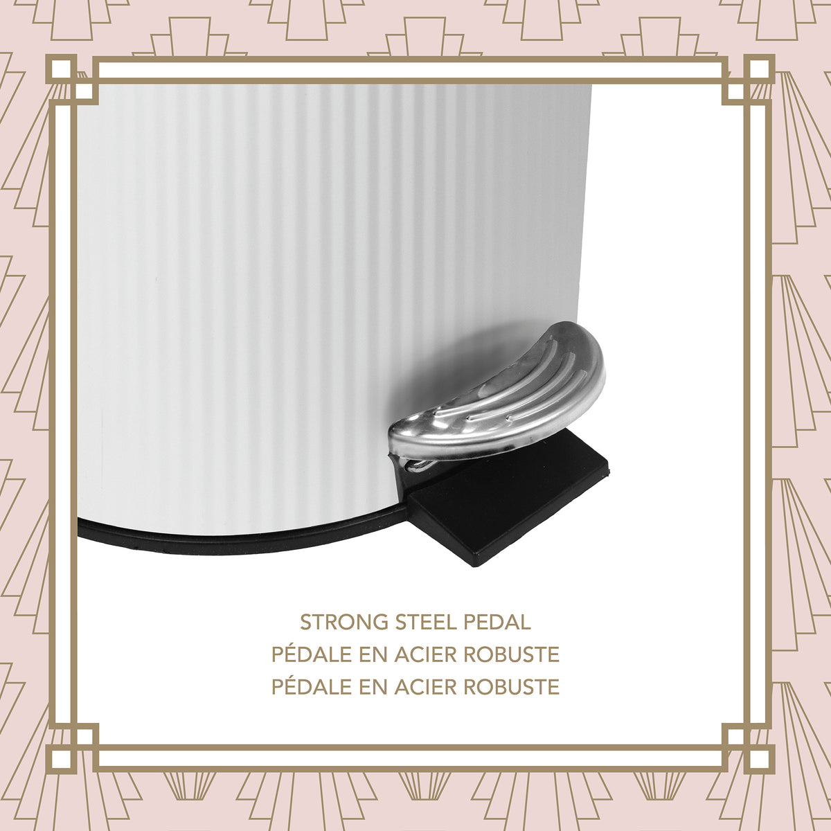 Flute 5L Waste Bin