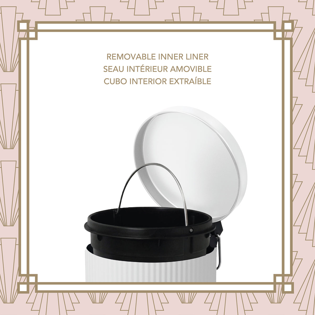 Flute 5L Waste Bin