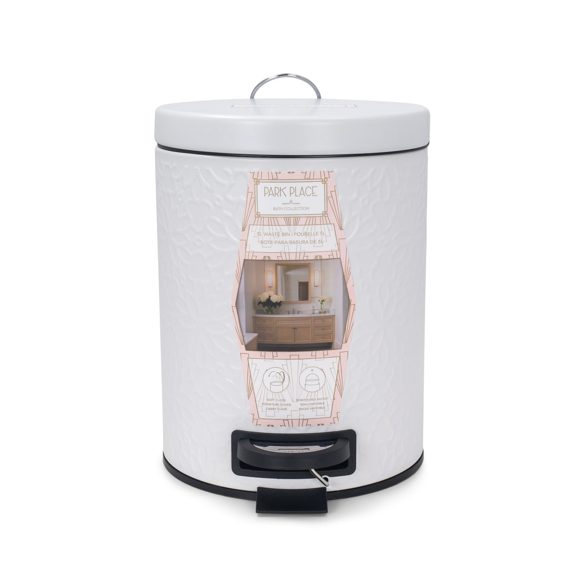 Flute 5L Waste Bin