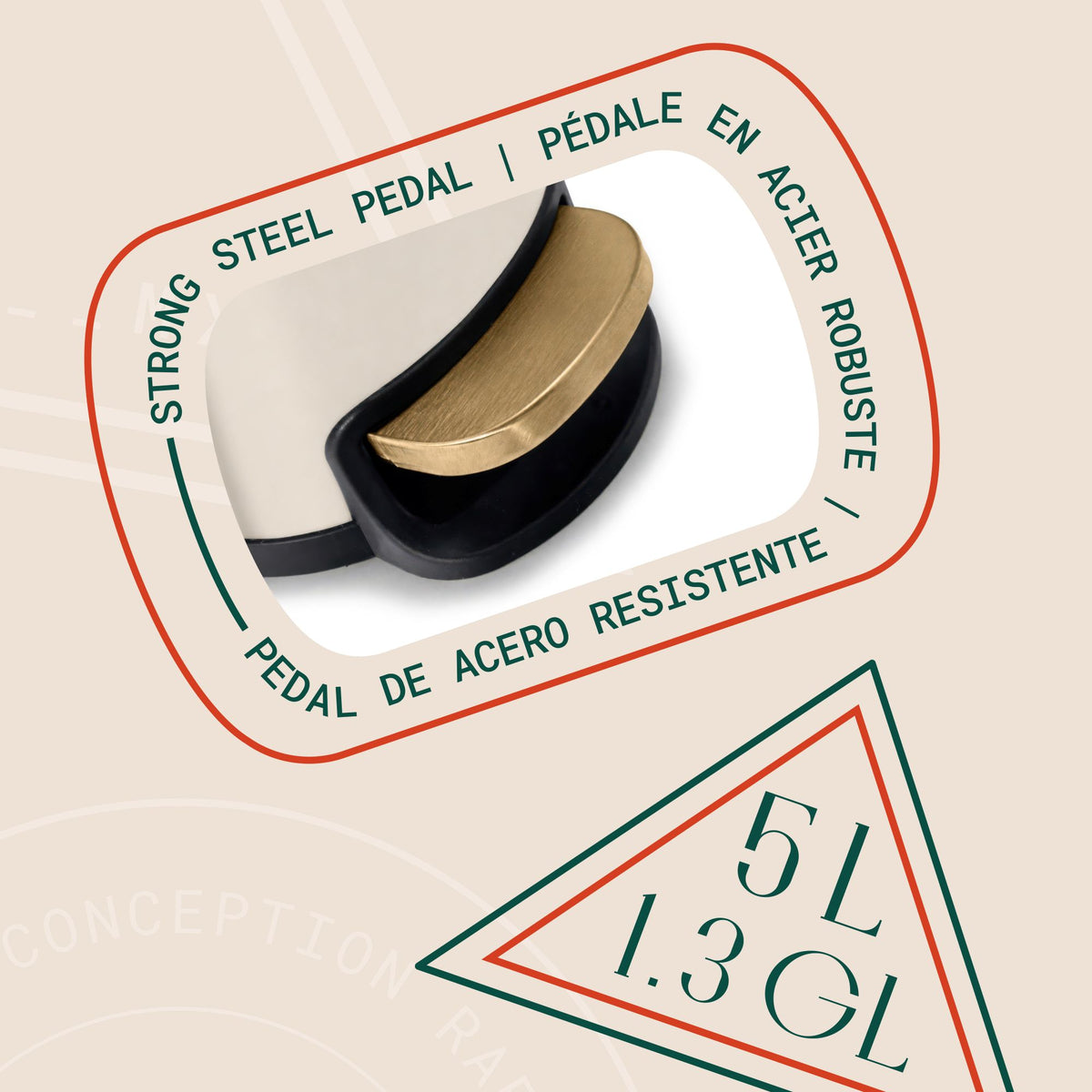Arvia Poubelle de 5L