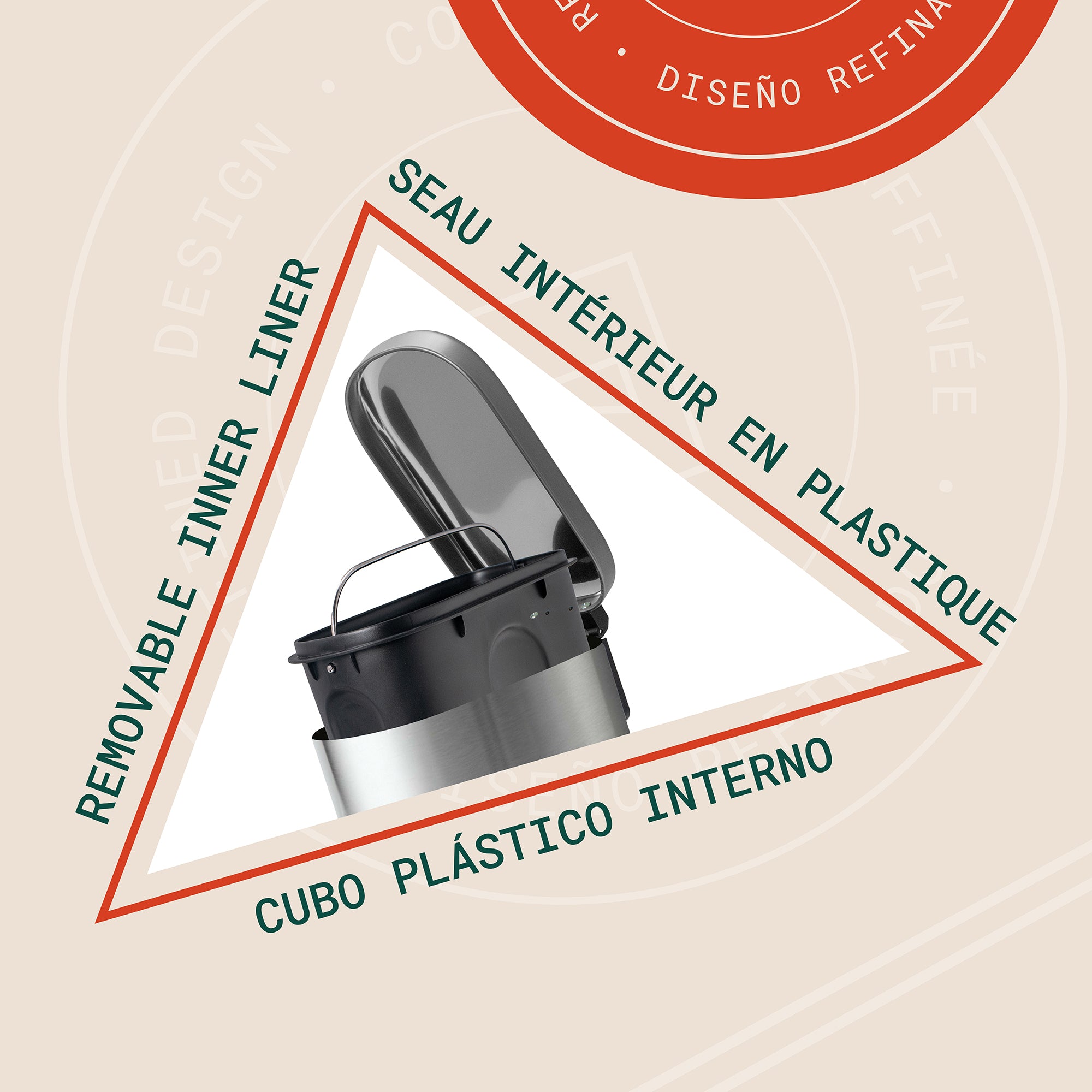 Linea 5L Waste Bin