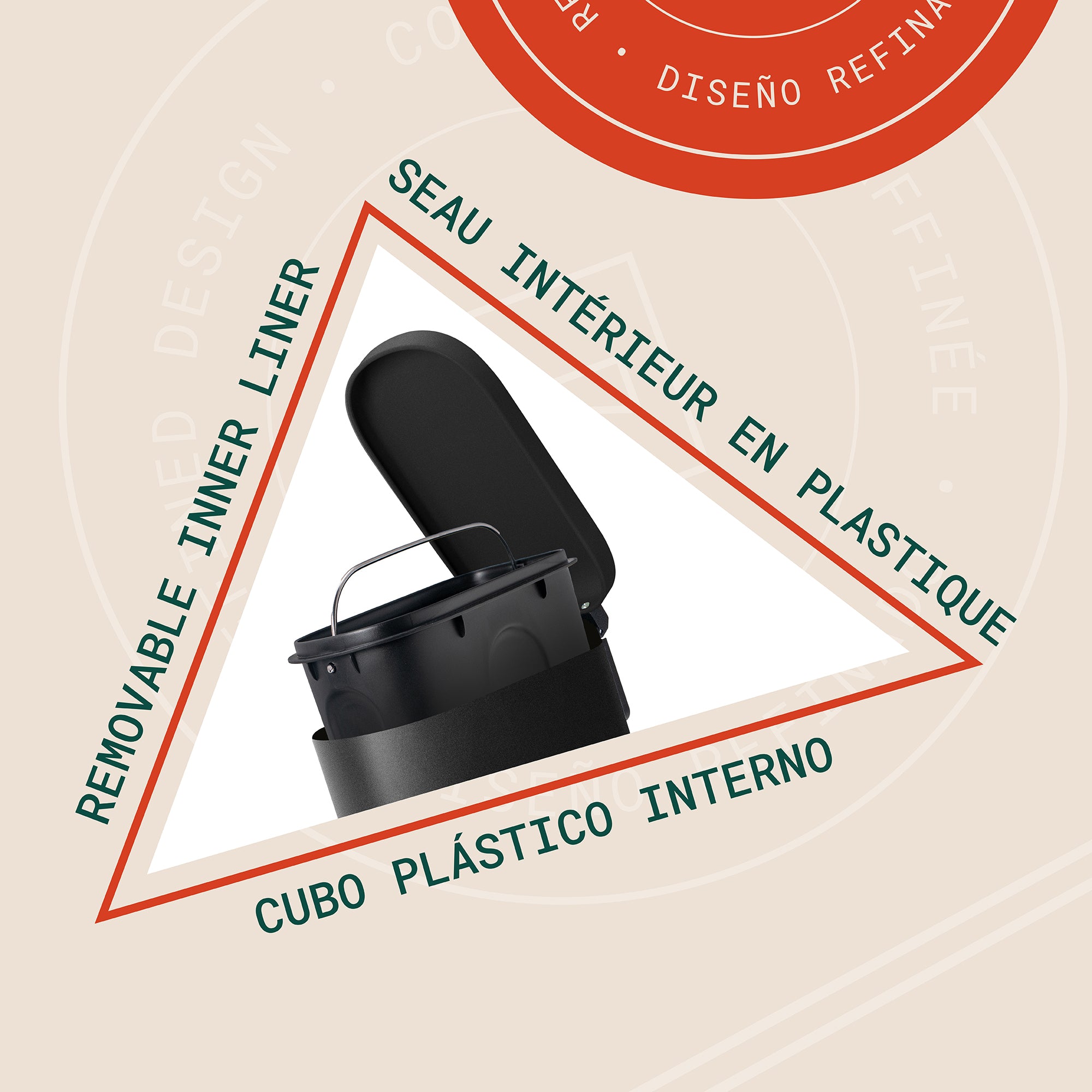 Linea 5L Waste Bin