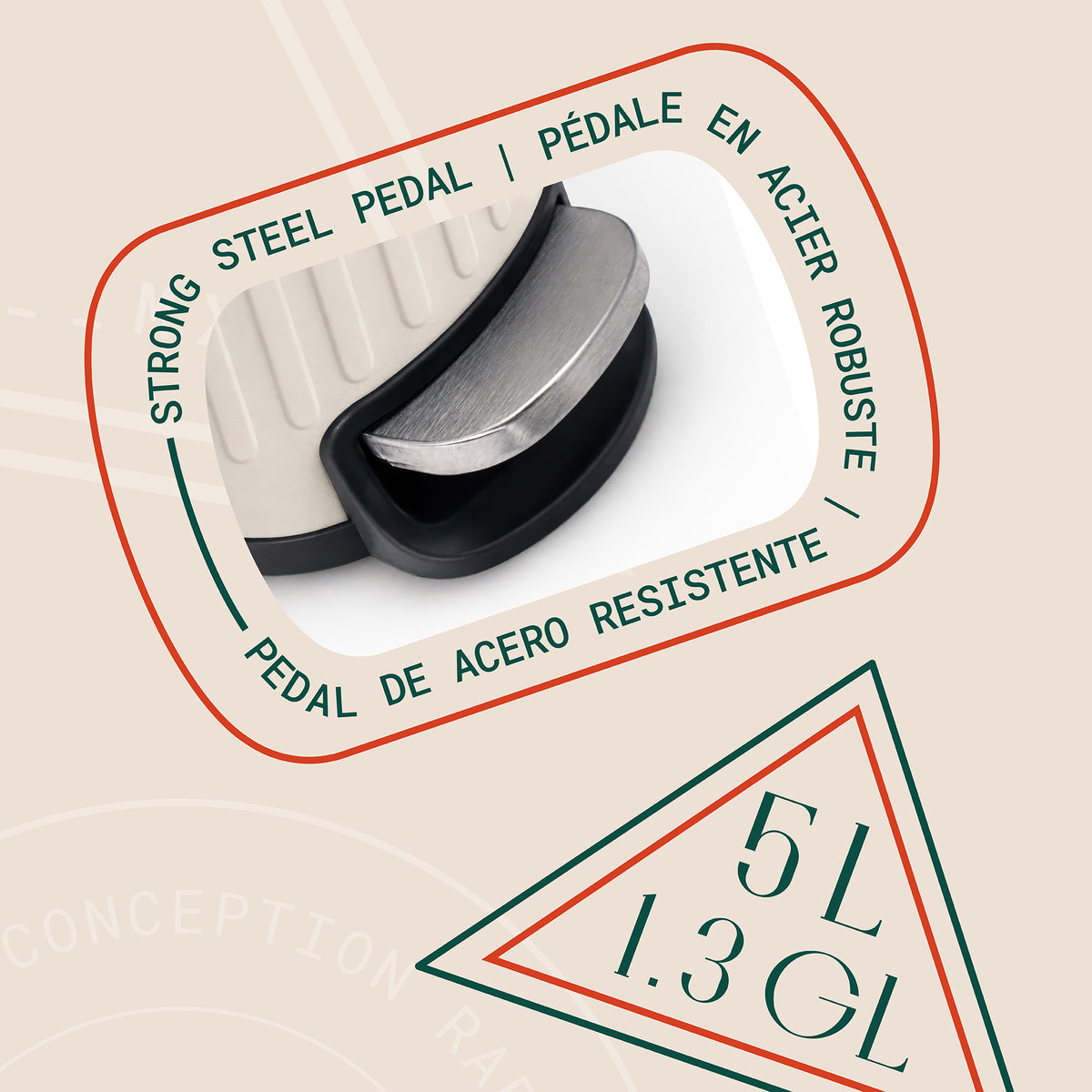 Arvia Poubelle de 5L