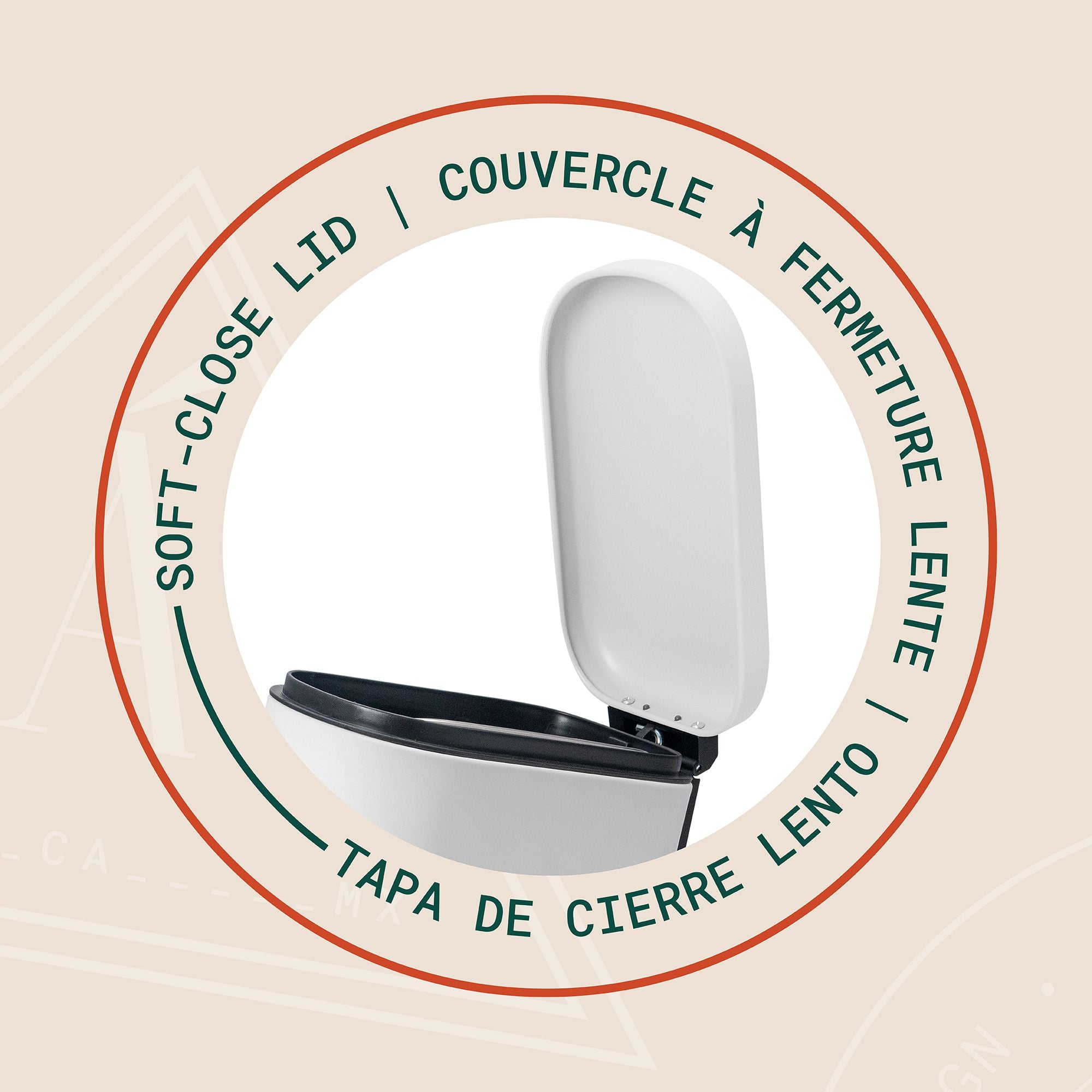 Linea Bote de basura rectangular de 5L con pedal