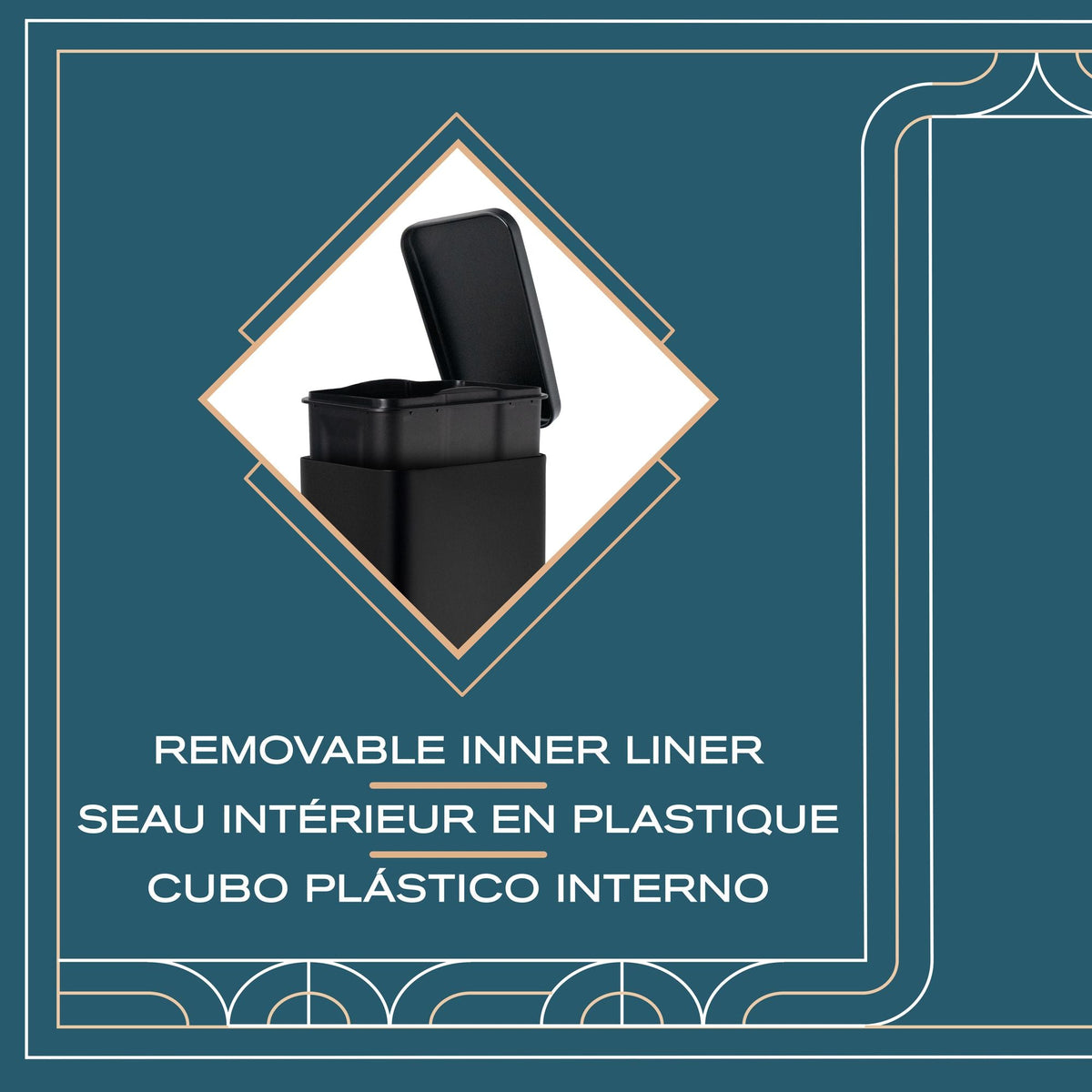 Cubo de basura Forte de 6L