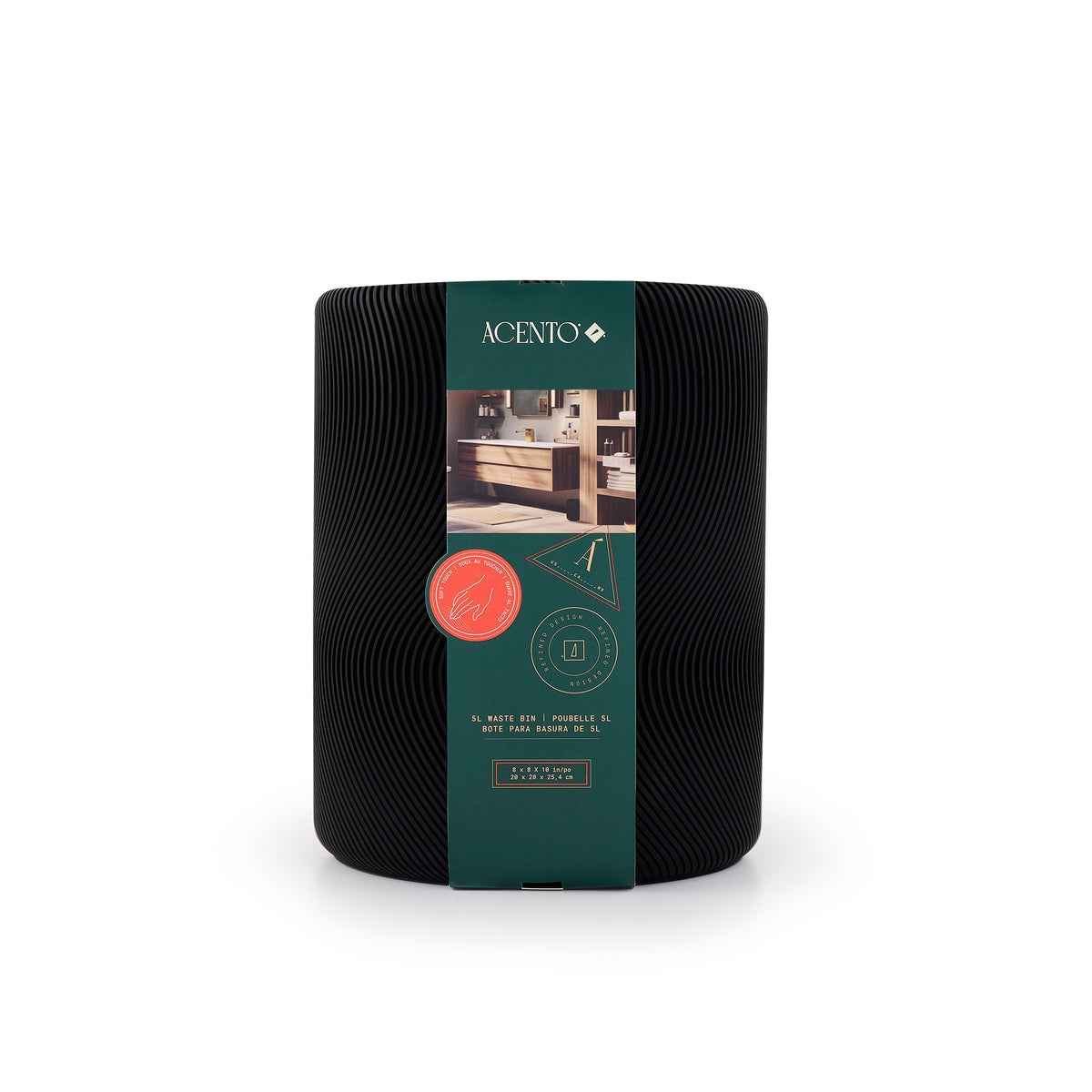 Round Resin 1.3 Open Top Waste Bin
