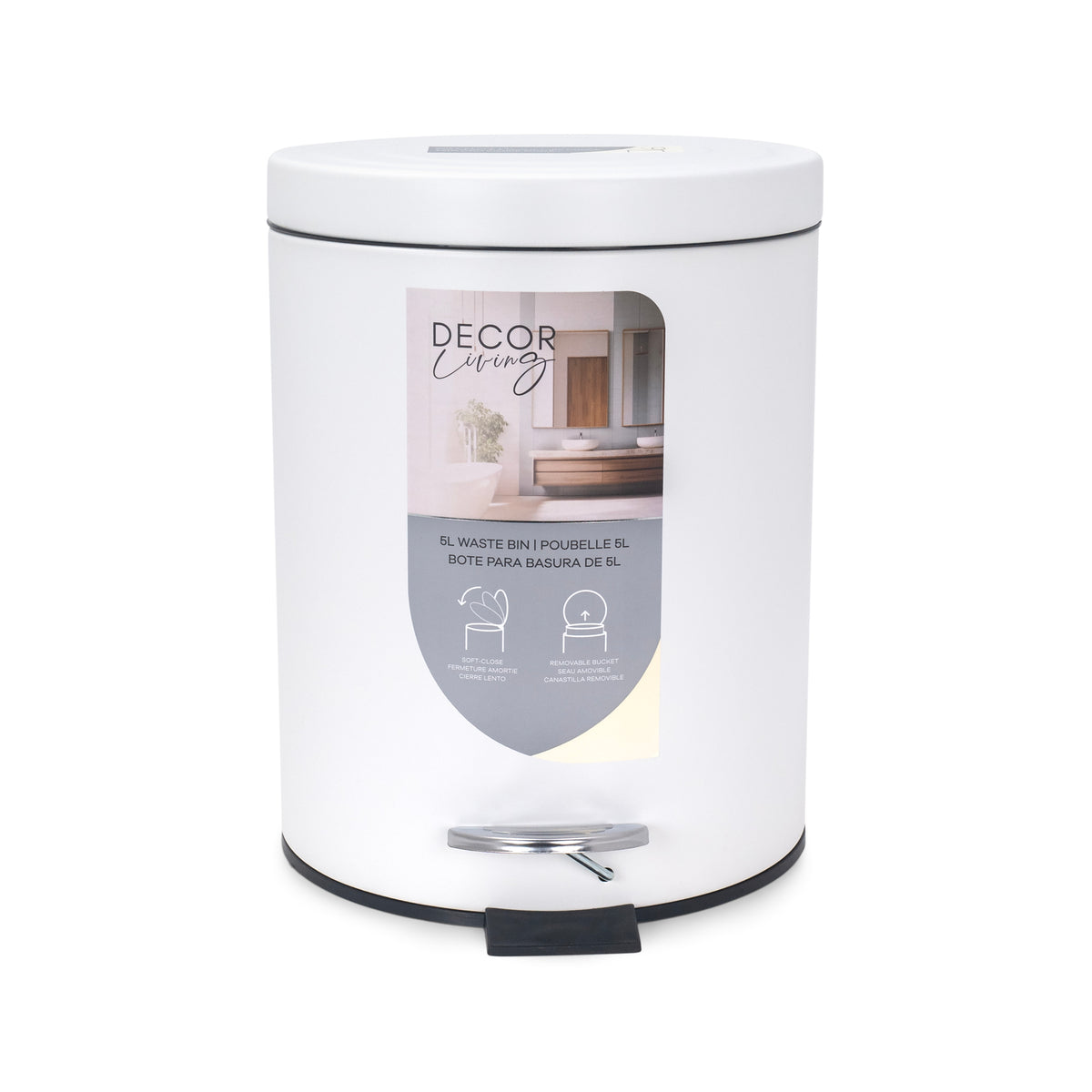 Ava 5L Waste Bin