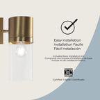 Aplique de pared de 1 luz Athena