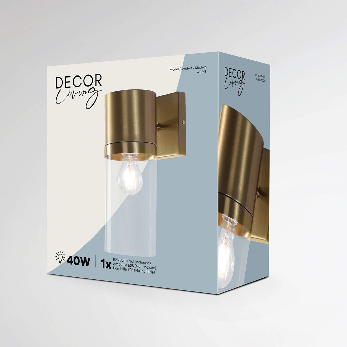 Aplique de pared de 1 luz Athena