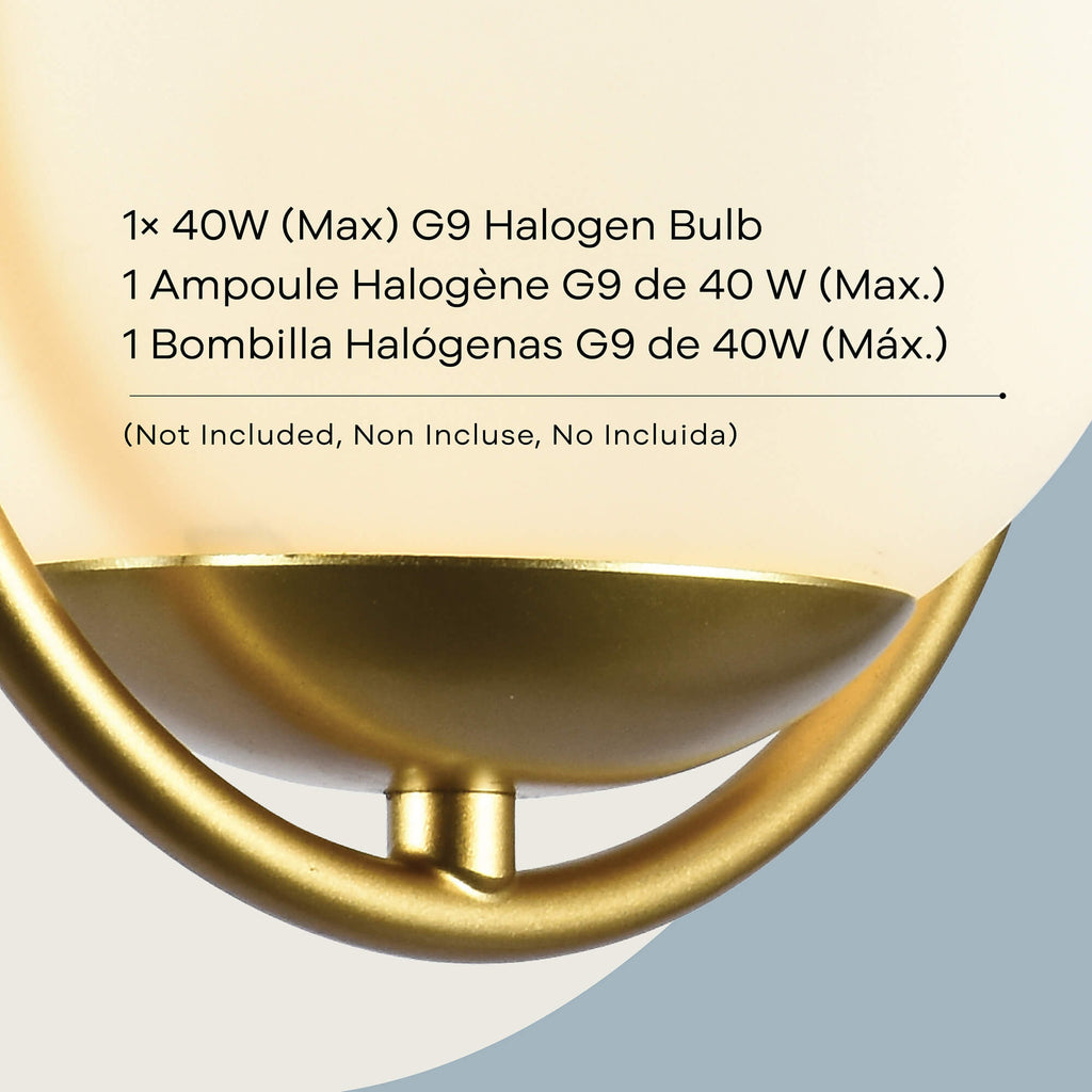 Aplique de pared Calypso de 1 luz