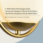 Aplique de pared Calypso de 1 luz