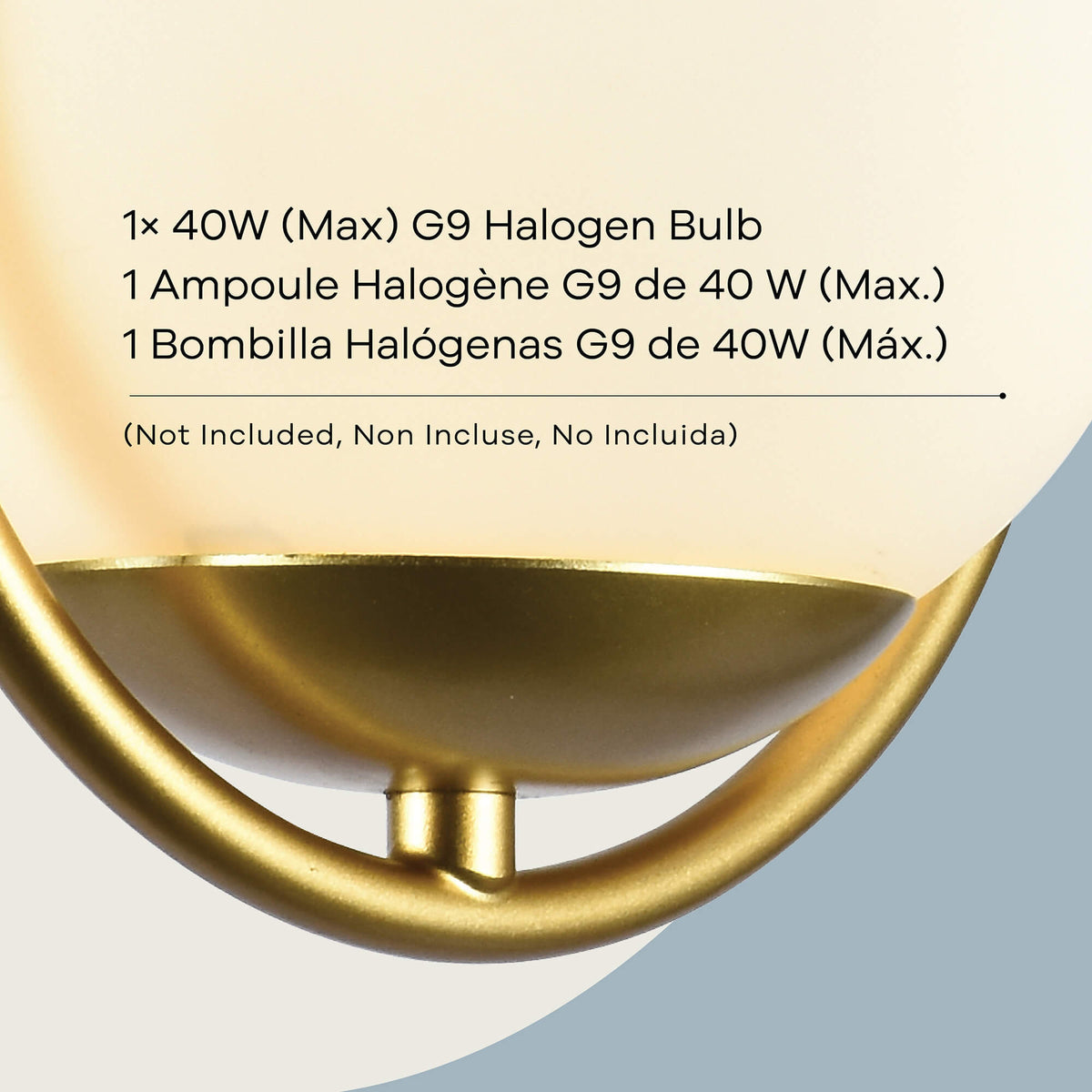 Aplique de pared Calypso de 1 luz