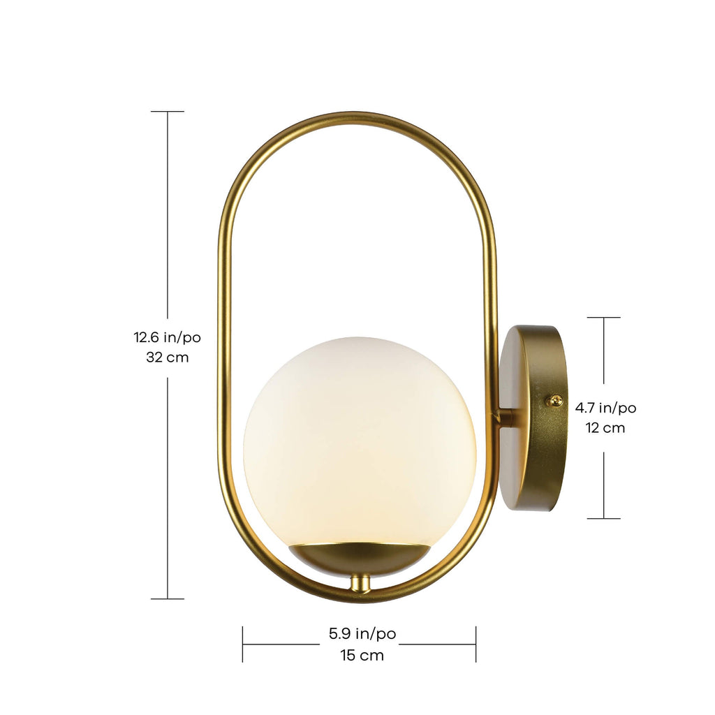 Aplique de pared Calypso de 1 luz