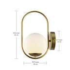 Aplique de pared Calypso de 1 luz