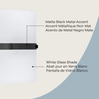 Aplique de pared Sarbel de 1 luz