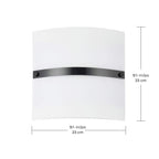 Aplique de pared Sarbel de 1 luz