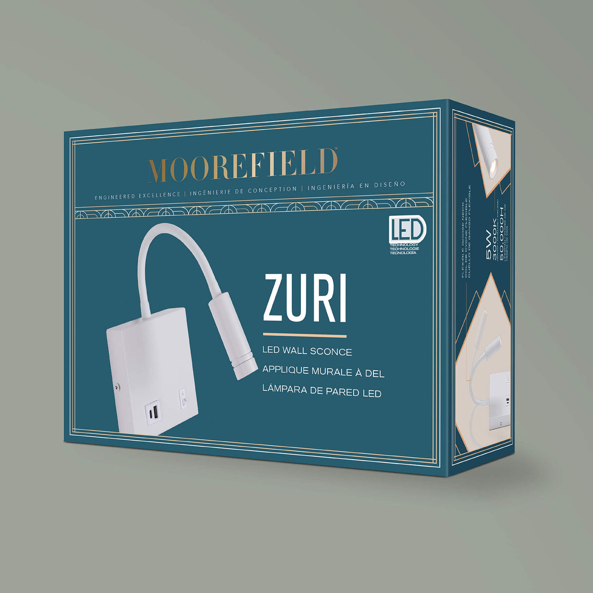 Aplique de pared LED Zuri