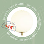 Aplique de pared de 1 luz Sara